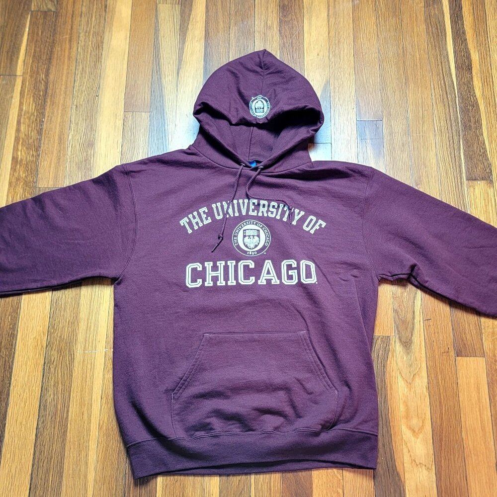 The University of Chicago Hoodie w/ Emblem on the Hood